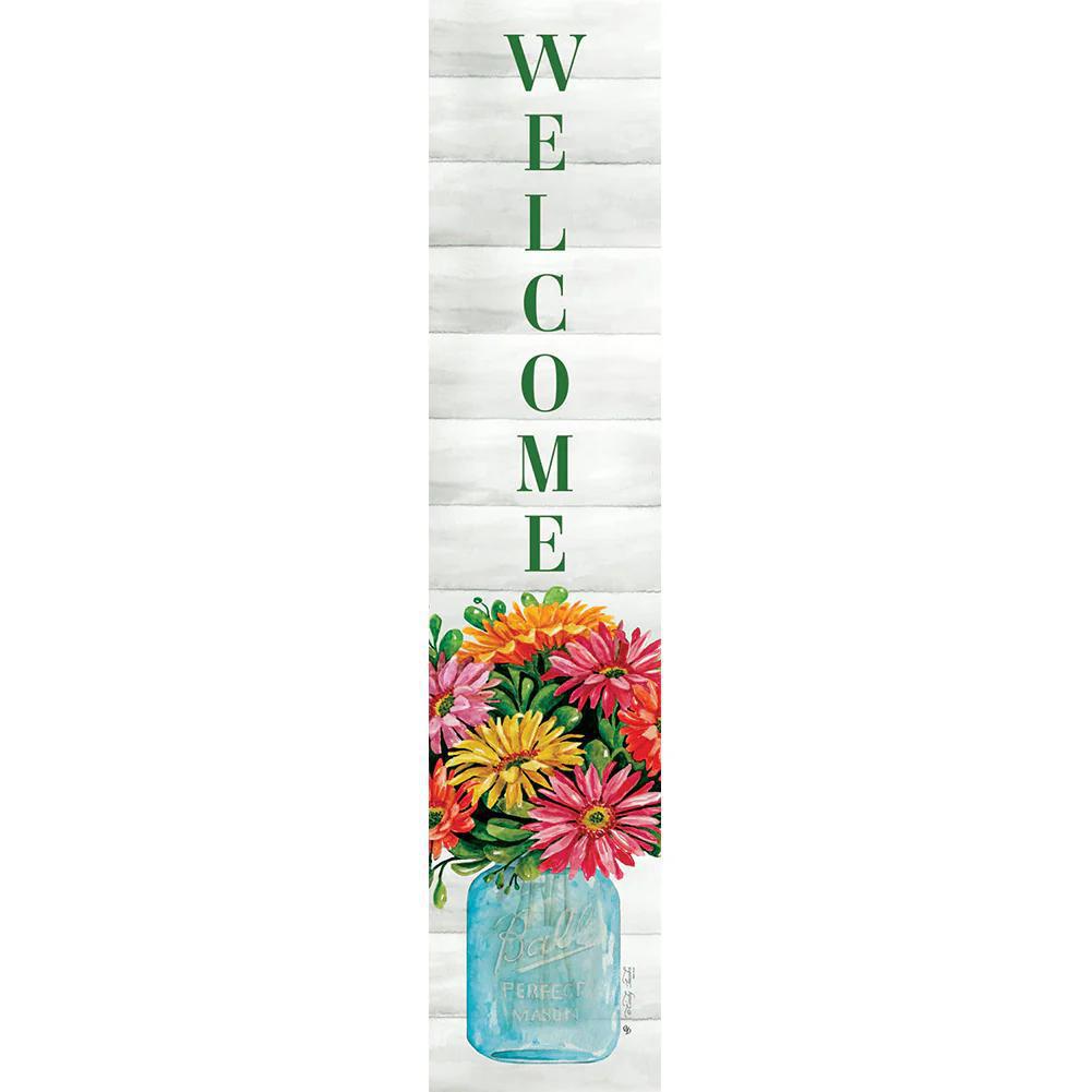 Gerbera Jar Yard Sign CUS325