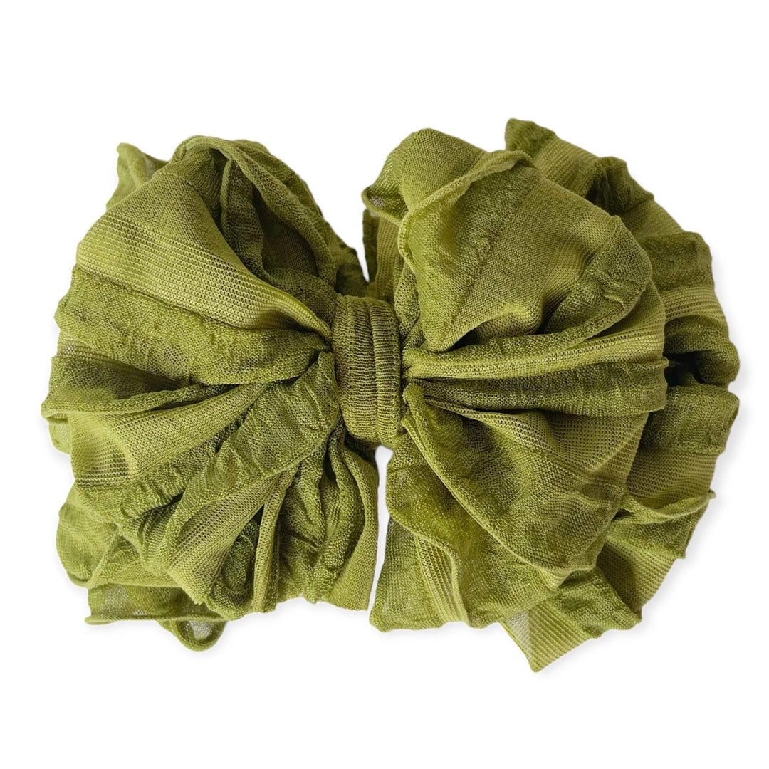 Ruffled Bow Headband RRA