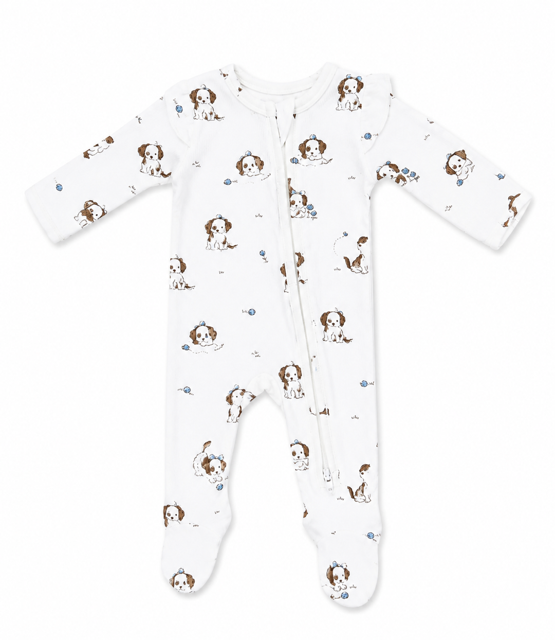Explorer Puppy Blue Zipper Footie ANG826