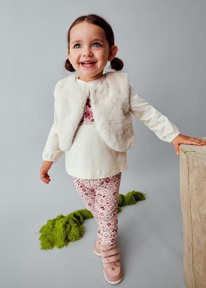 Baby 3-Piece Set w/Fur Vest MYR825