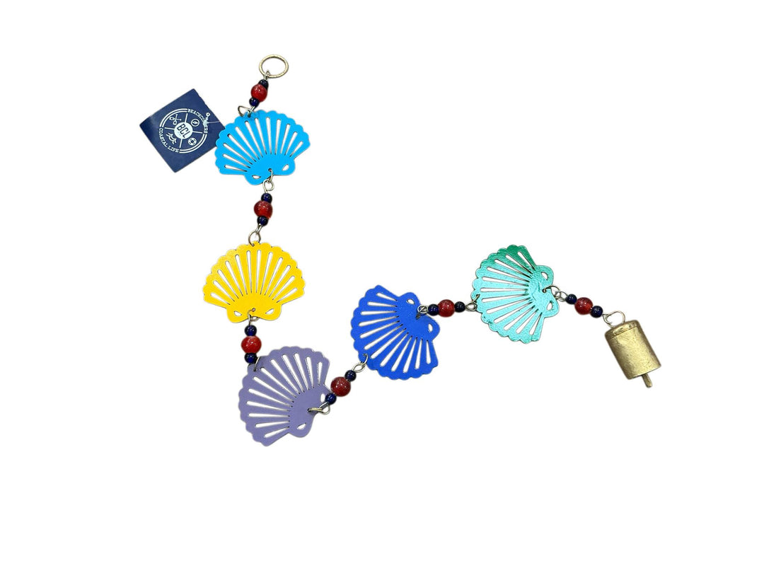 Scallop Shell String Ornament w/Bell BCL