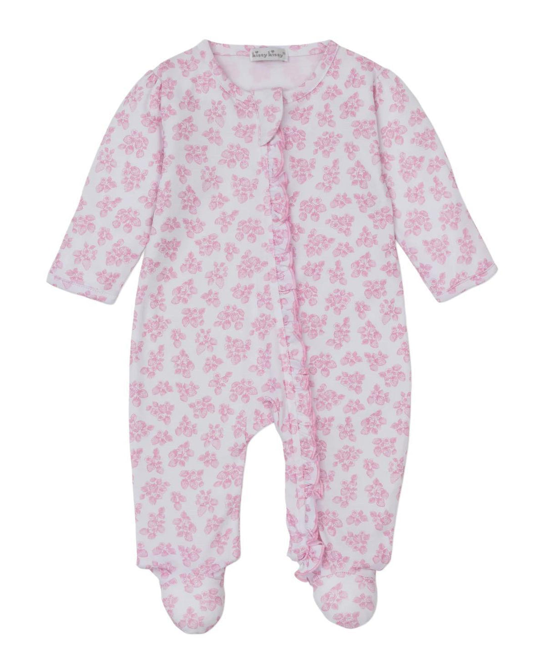 Simple Strawberry Footie w/Zipper KSY126