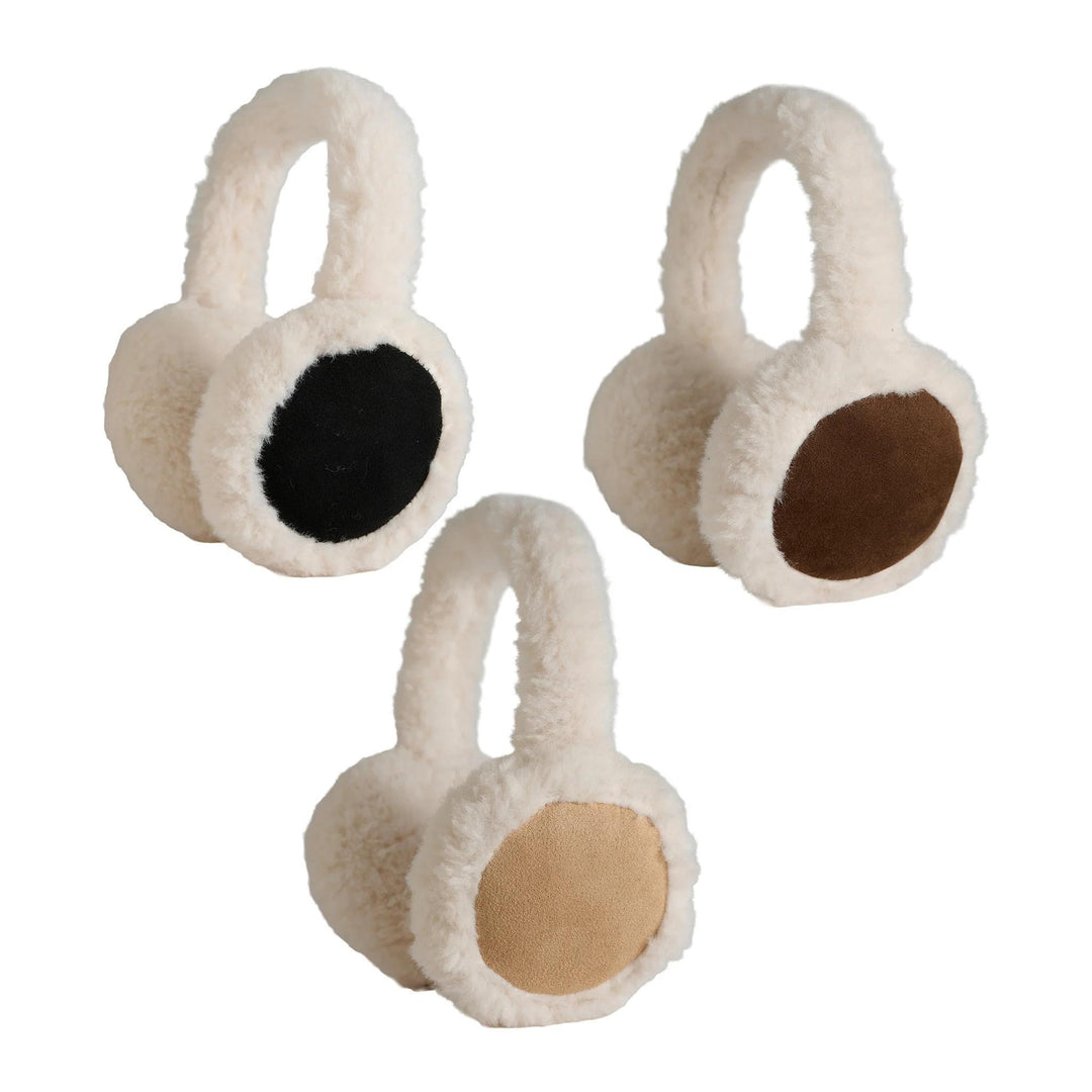 Riley Sherpa Lined Faux Suede Earmuffs HOW1026