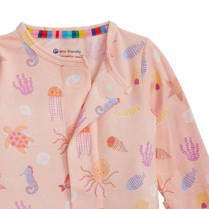 Deep Chic Pink Modal Magnetic Footie MGM226