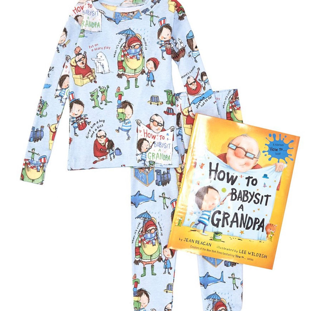 How to Babysit a Grandpa Pajama and Book Set BTB1124