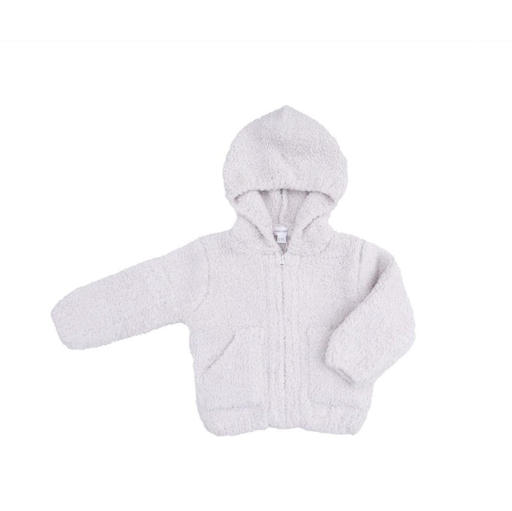 Chenille Hooded Jacket Natural ANG326