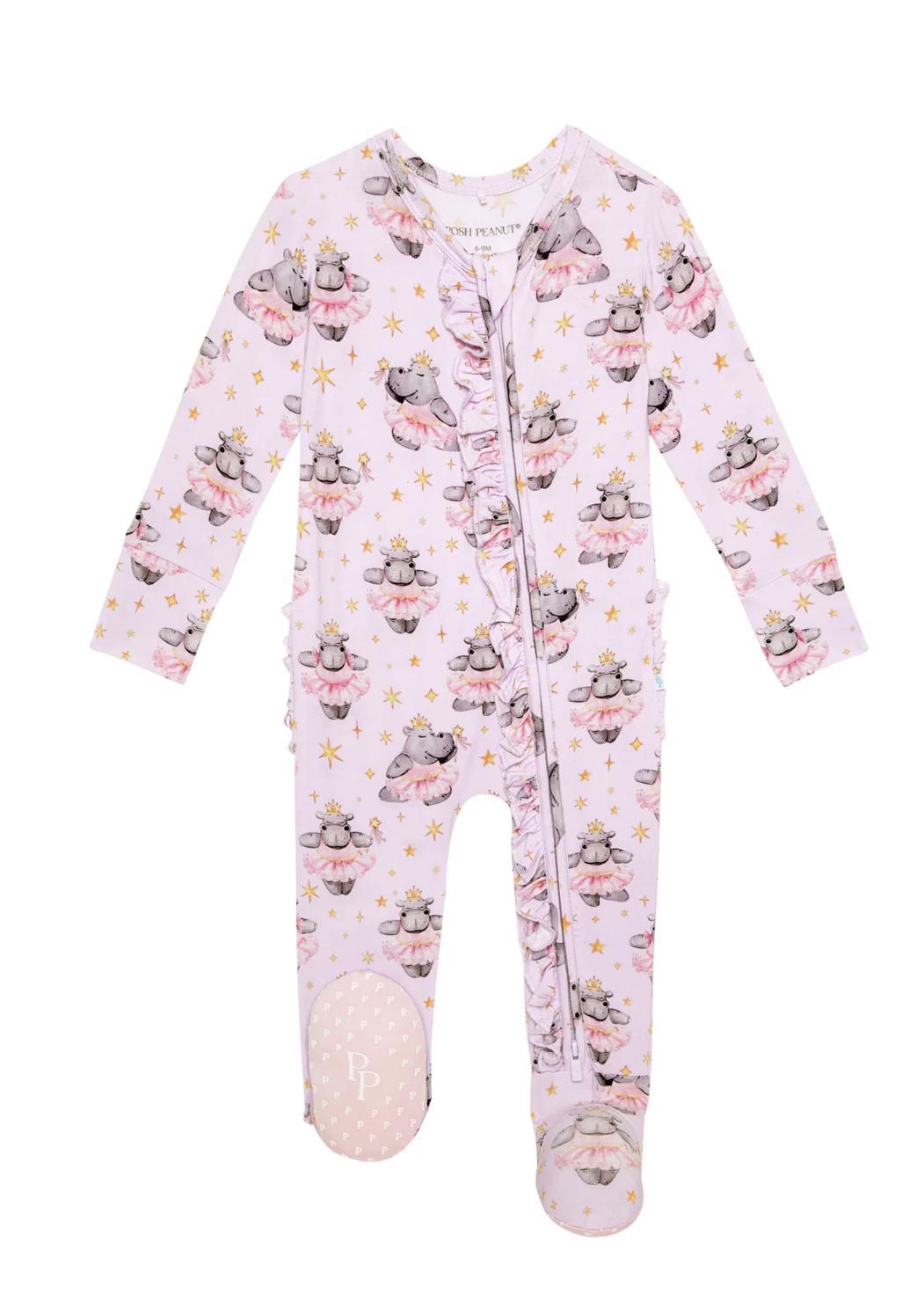 Philomena Footie Ruffled Zippered One Piece PPN1024