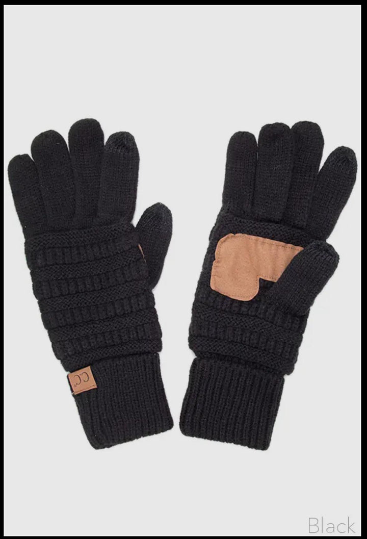 Ladies Knitted Touch Screen Compatible Gloves HAN825