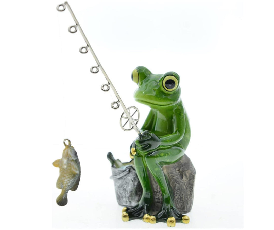 Frog Figurine Fishing OWI(A)825