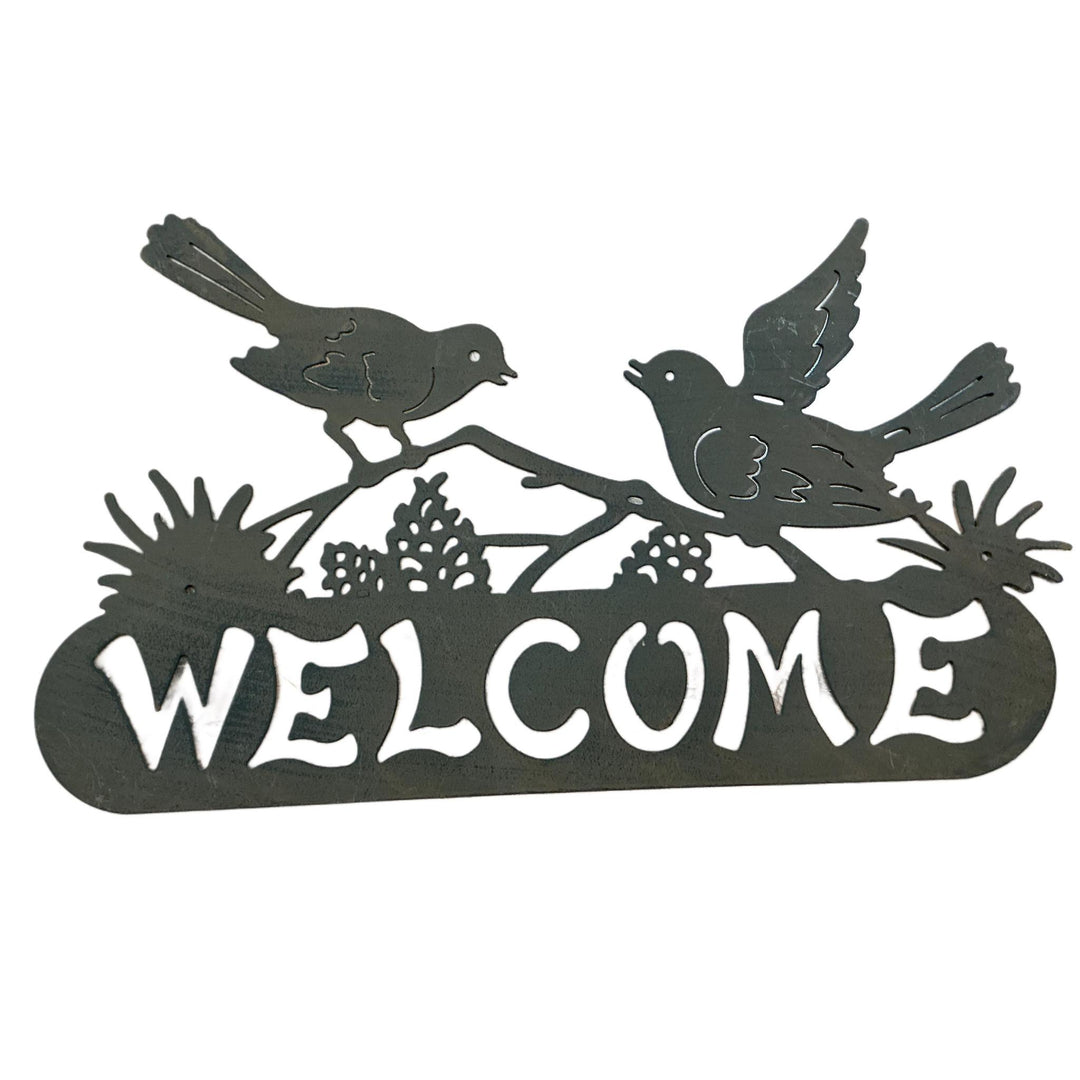 Metal Birds Welcome Sign GFT