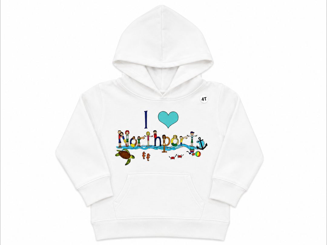 I Love Northport Kids Sweatshirt Hoodies TGG1025