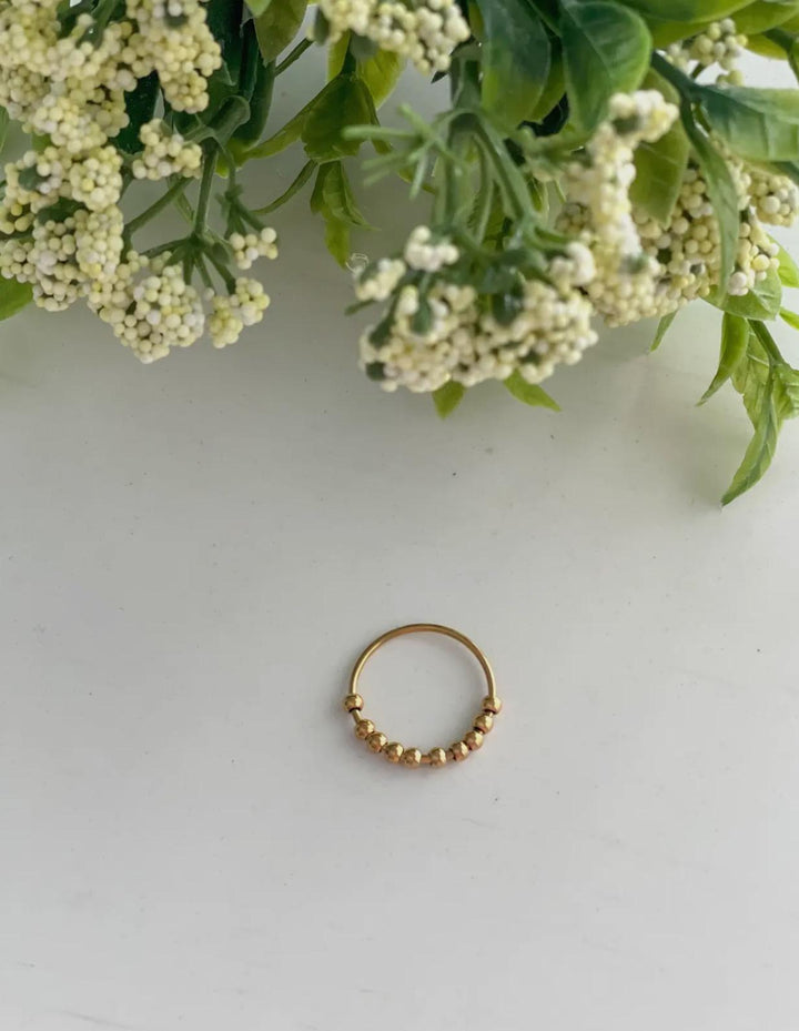 Harris Girls Anxiety Beaded Ring Silver/Gold HGR