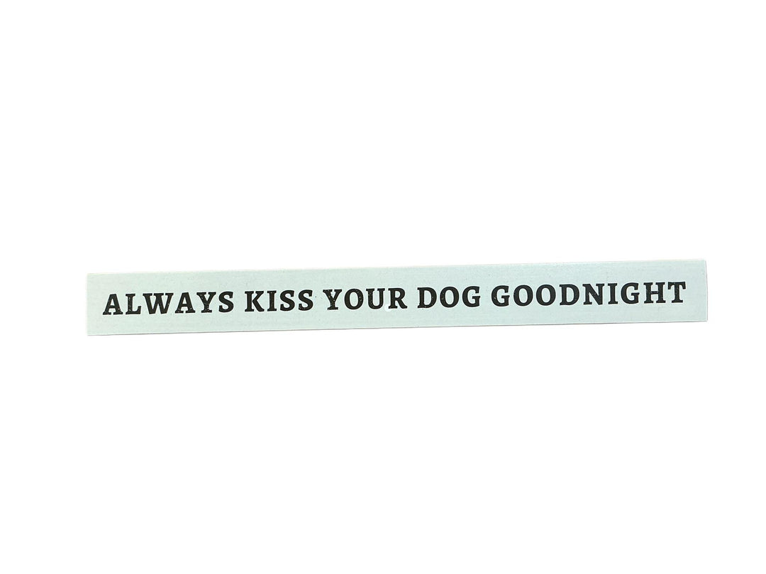 Wood Dog Block Sign YNG