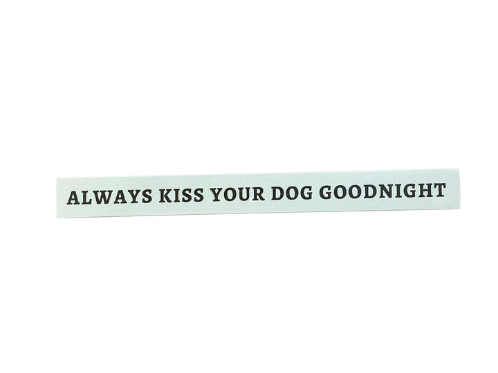 Wood Dog Block Sign YNG