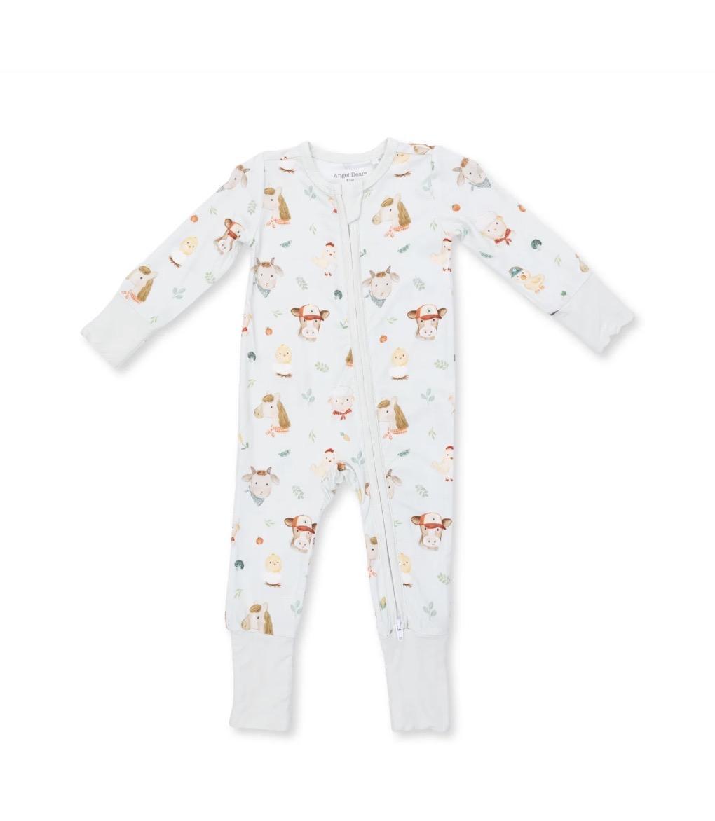 Baby Farm Faces Convertible Romper ANG826
