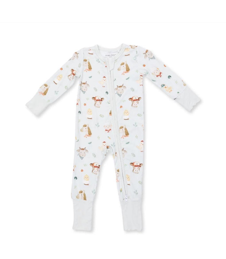 Baby Farm Faces Convertible Romper ANG826