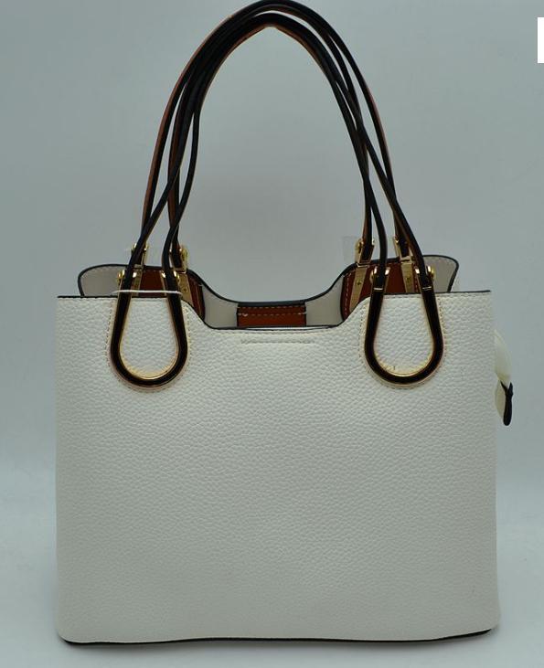 Structured Tote w/Contrast Trim Handles 5221 EMH525