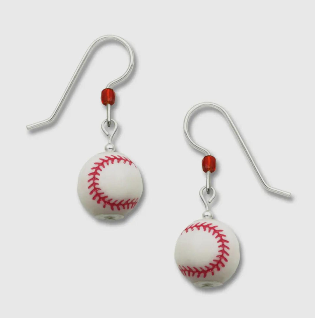 3D Softball Earrings SKY8925