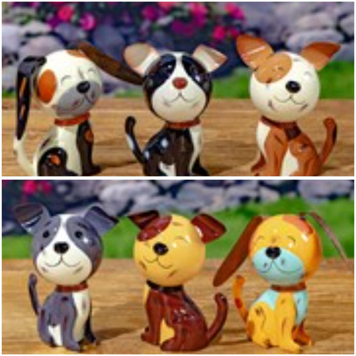 Metal Dog Figurines The Puppy Pack Assortment ZAR526