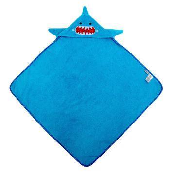 Baby Plush Terry Hooded Bath Towel - Sherman the Shark ZCI326