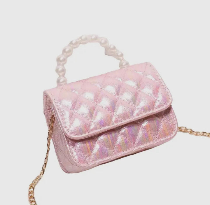 Mini Pastel Clutch Purse w/Crossbody Chain MBZ824