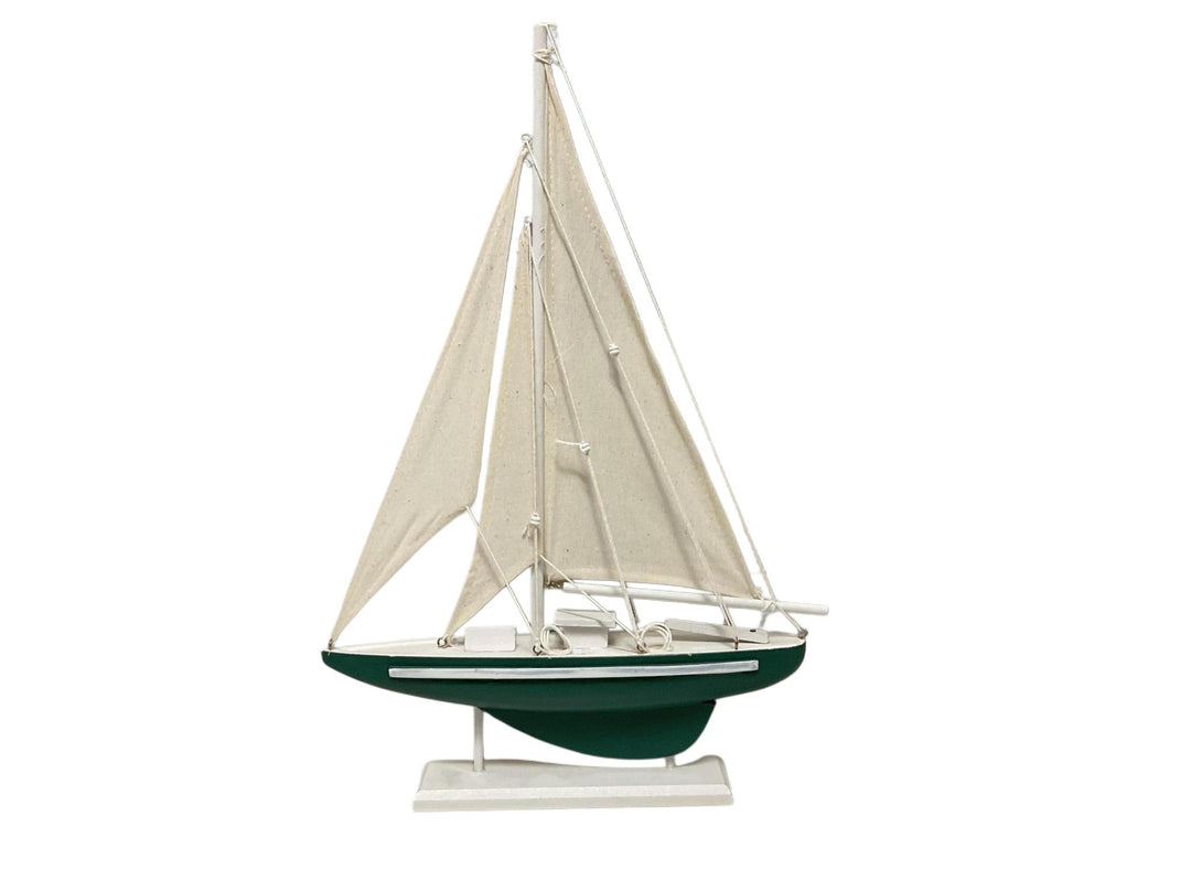 Green & White Sailboat DEI