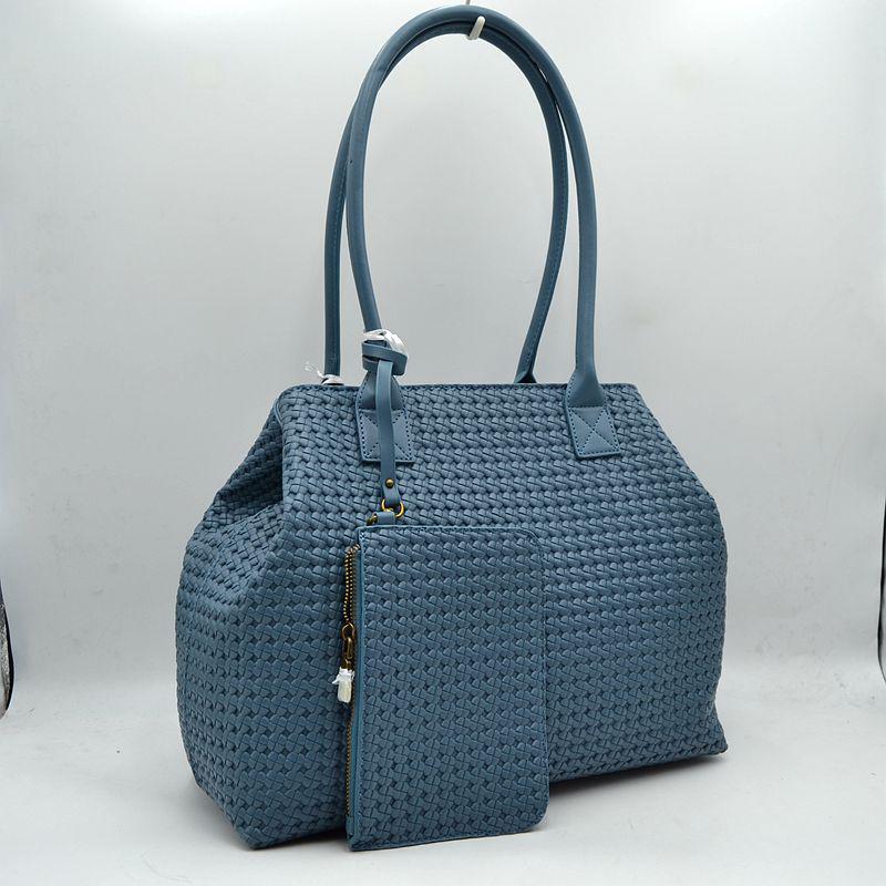 2-in-1 Woven Tote Bag w/Pouch T3429 EMH825
