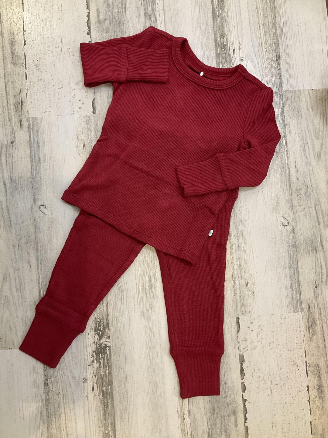 Crimson Waffle Classic PJ Set PPI924