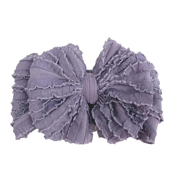 Ruffled Bow Headband RRA