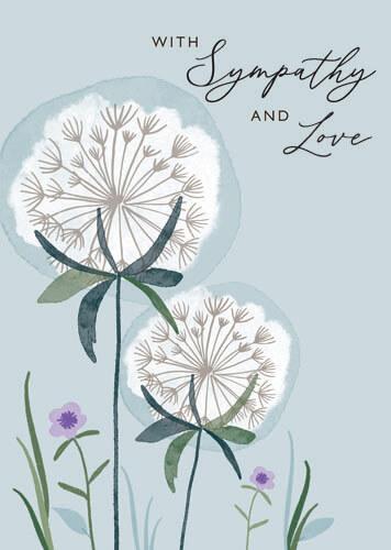 Allium Love Sympathy Greeting Card NQI725
