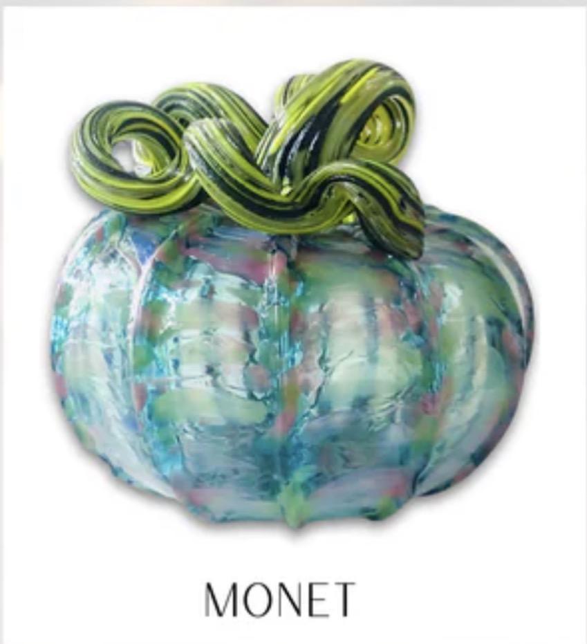 Mini Glass Pumpkins 4” LKA526