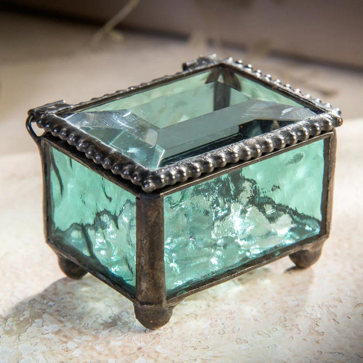 Small Stained Glass Ring Box DEV824