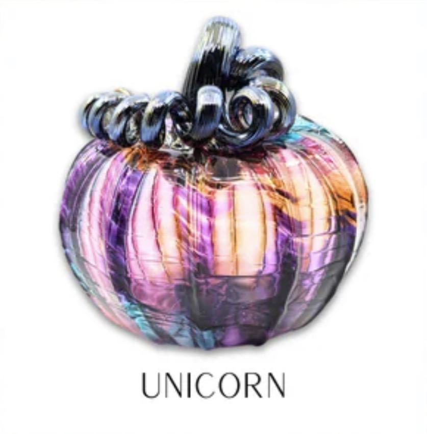 Mini Glass Pumpkins 4” LKA526