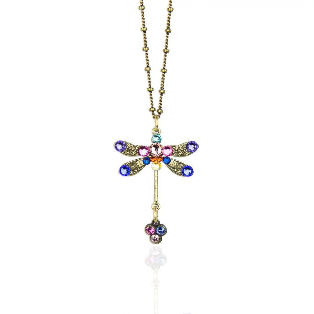 Larissa Crystal Dragonfly Necklace AKD526