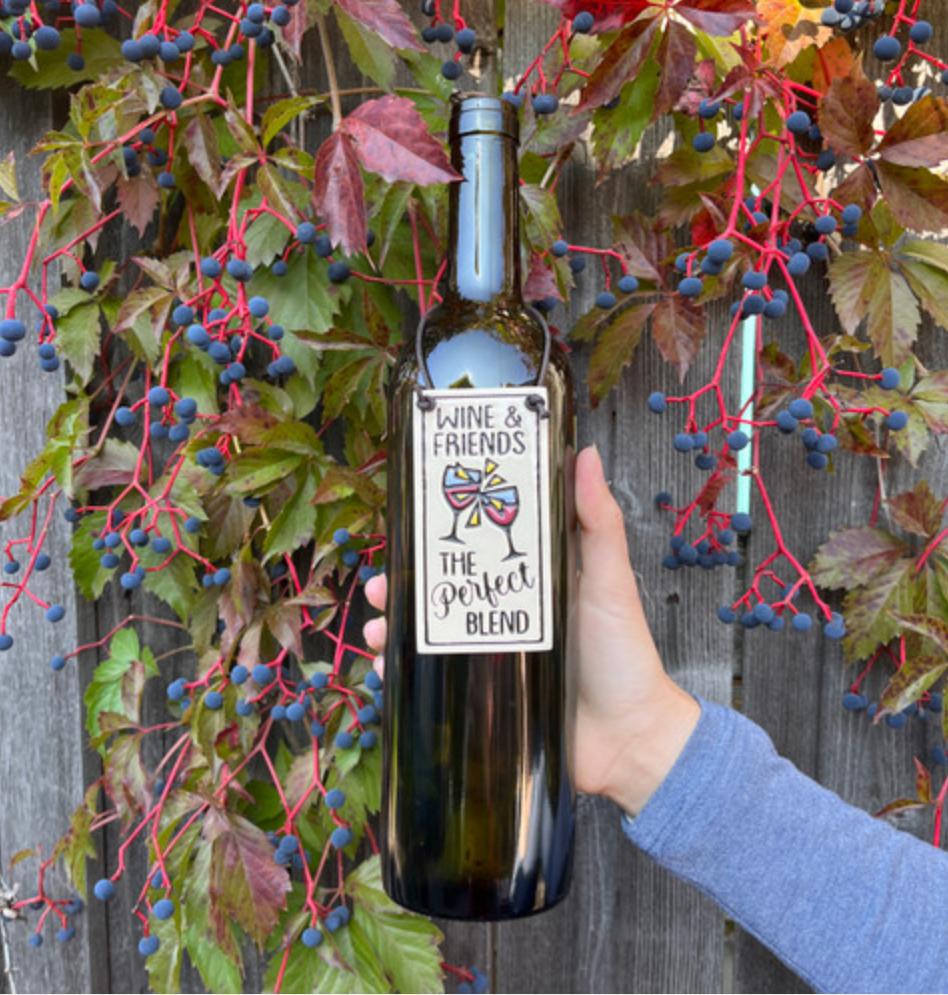 Perfect Blend Wine Tag Plaque SPC924