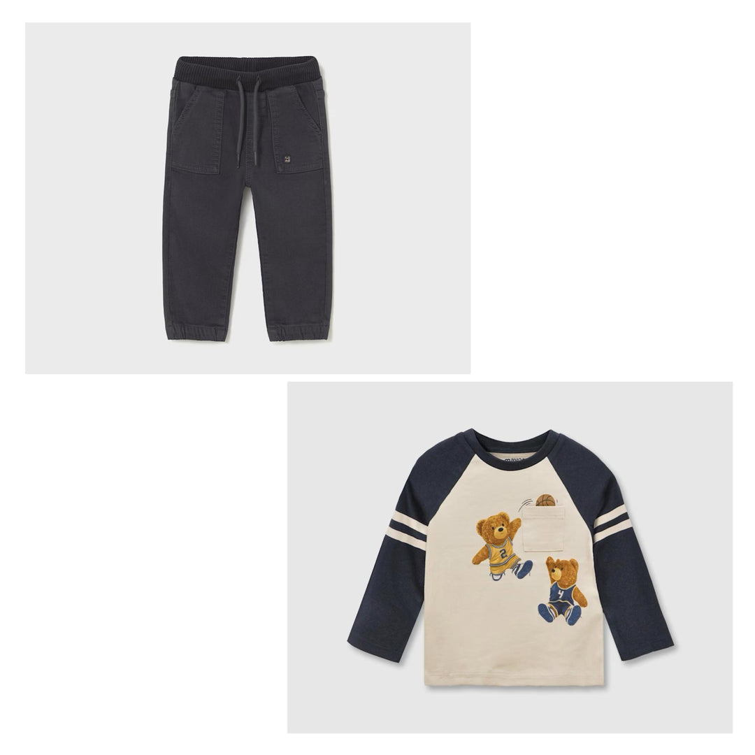 Basketball Bear Long Sleeved T-shirt/Joggers MYR825
