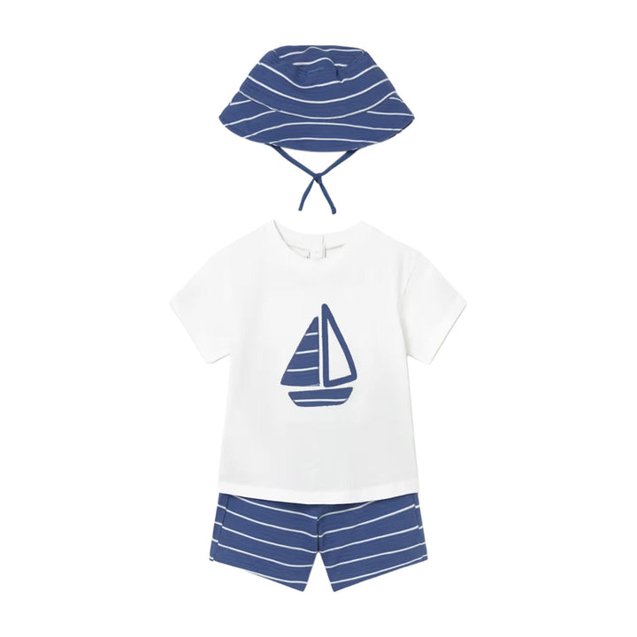 Baby Knit Sailboat 3-Piece Set MYR0126