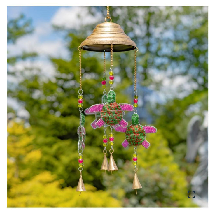 DANGLING TURTLE WIND CHIMES WITH BELLS Asst. ZAR525