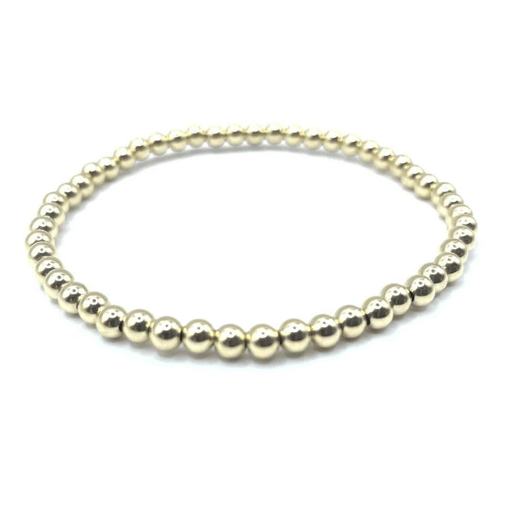 4mm 14k Gold Filled Karma Waterproof Bracelet ERN825 7”
