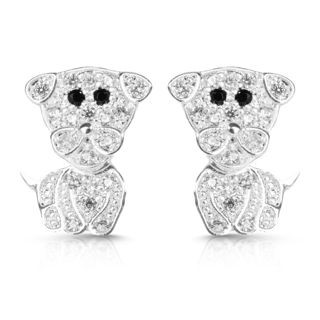 Swivel Dog Earrings - Silver ABC526