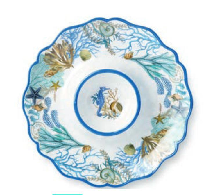 Blue Lagoon Chip & Dip Platter CIC525