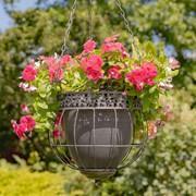 Hanging Ornate Metal Basket Planters ZAR526