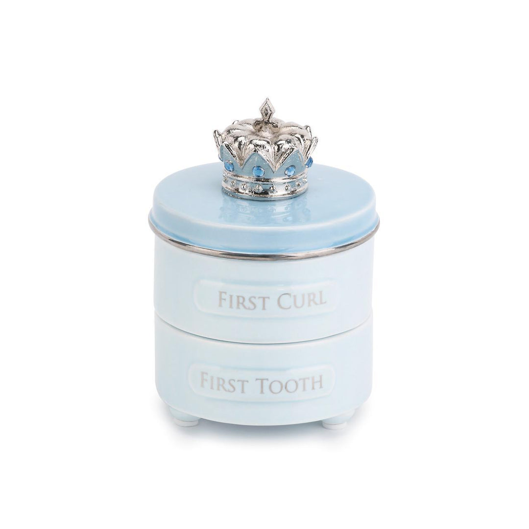 First Tooth & Curl Keepsake Box Blue DEM