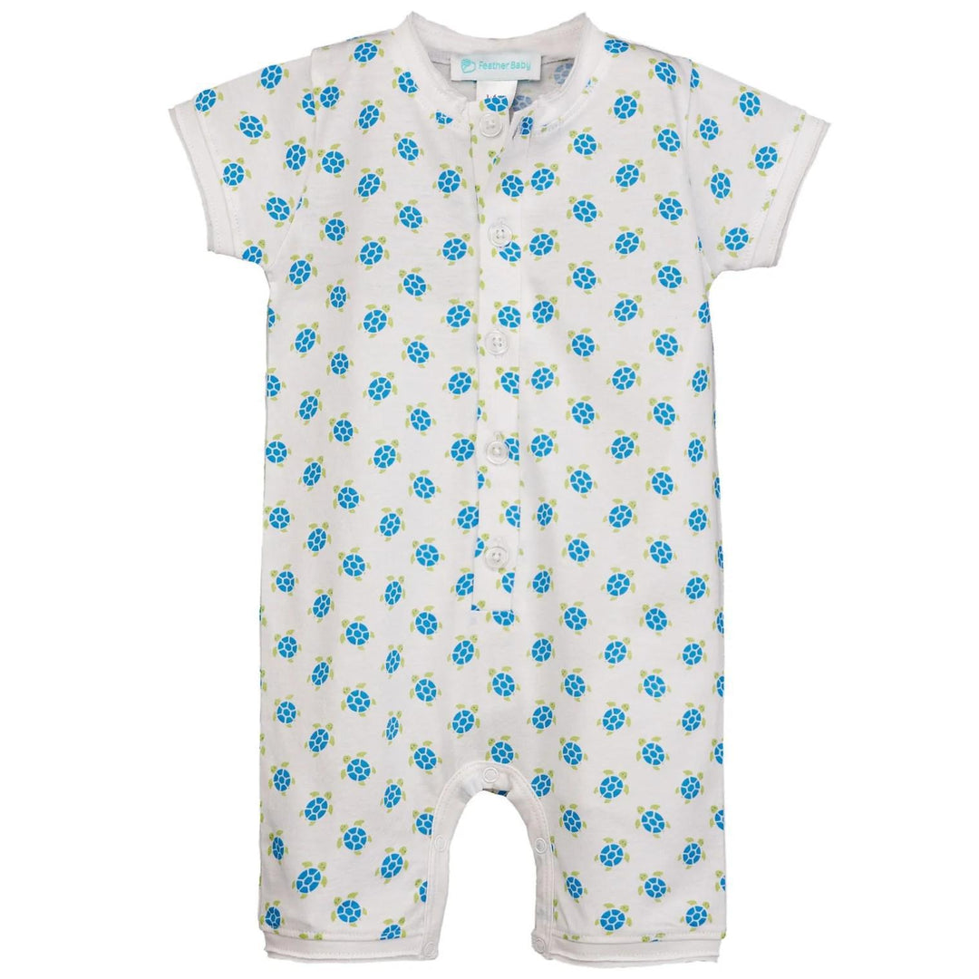 Sea Turtle Henley Romper FTB