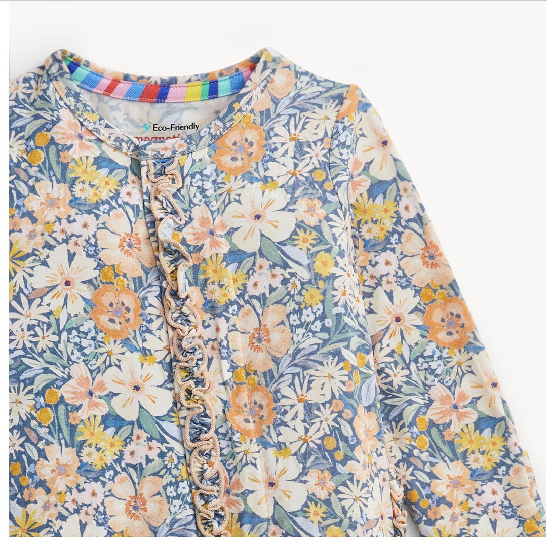 Floral Modal Ruffle Footies MGM826