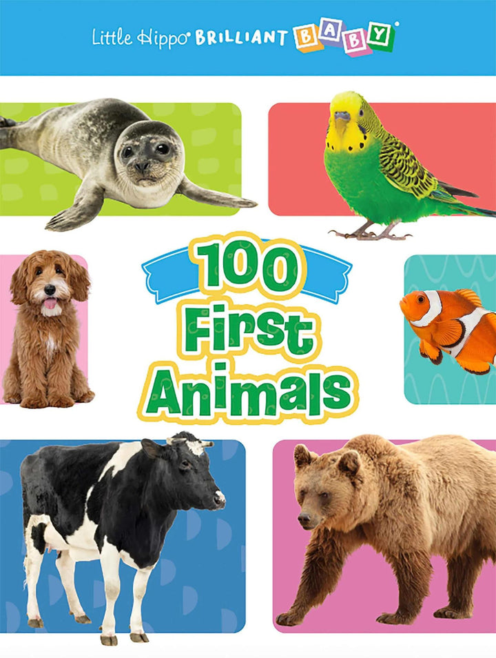 Brilliant Baby 100 First Animals - Educational Padded Board Book LHB626