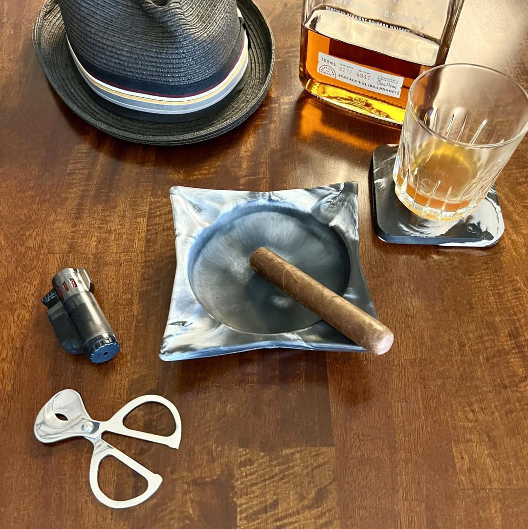 Classic Square Concrete Cigar Ashtray STO924