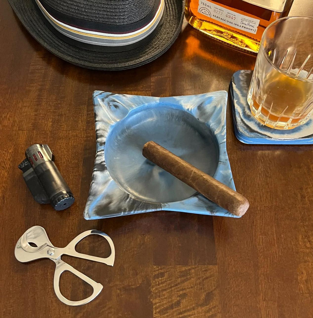 Classic Square Concrete Cigar Ashtray STO924