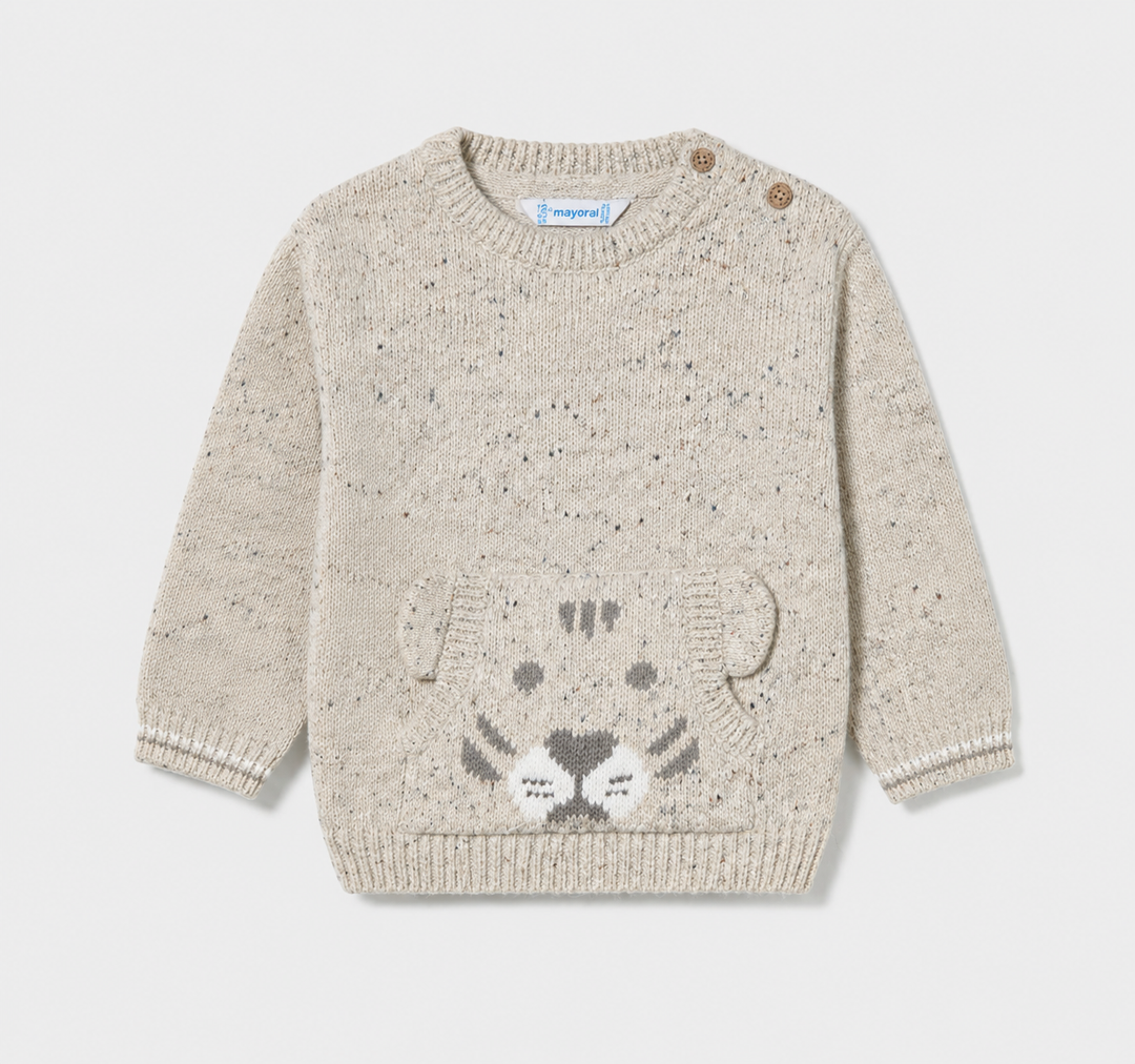 Baby Tiger Sweater Mole Tweed MYR926