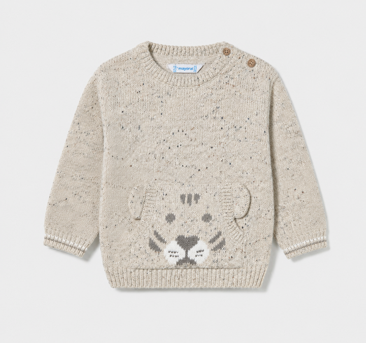 Baby Tiger Sweater Mole Tweed MYR926